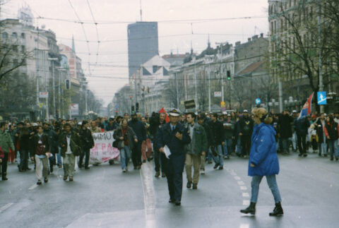 Dragan Gojić — fotografija sa protesta 96/97
