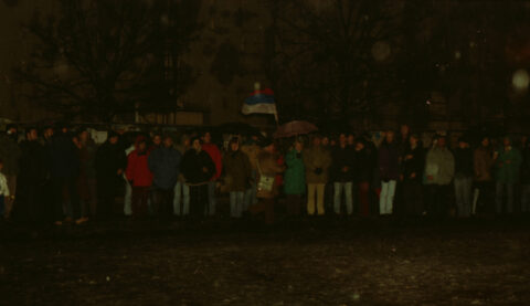 Dragan Gojić — fotografija sa protesta 96/97