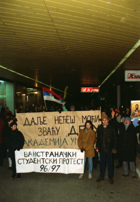 Dragan Gojić — fotografija sa protesta 96/97