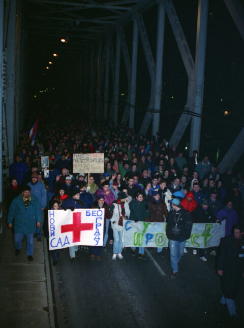 Dragan Gojić — fotografija sa protesta 96/97