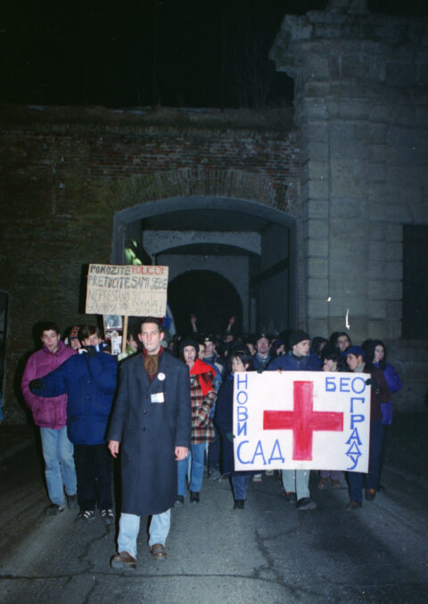 Dragan Gojić — fotografija sa protesta 96/97