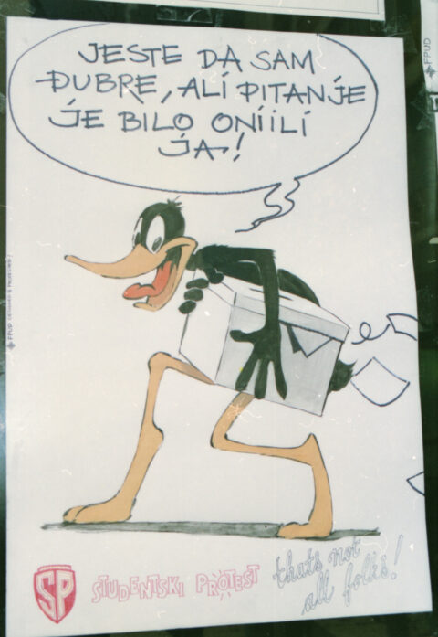Dragan Gojić — fotografija sa protesta 96/97
