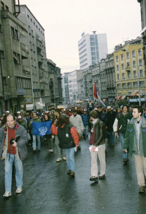Dragan Gojić — fotografija sa protesta 96/97