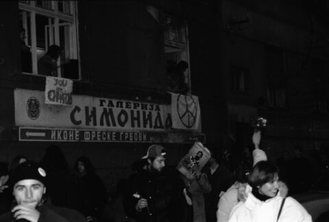 Dragan Gojić — fotografija sa protesta 96/97