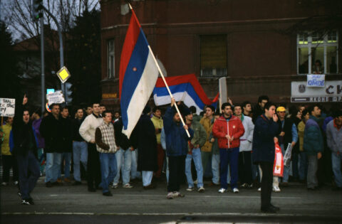Dragan Gojić — fotografija sa protesta 96/97