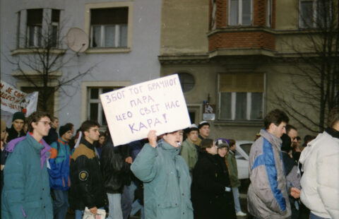Dragan Gojić — fotografija sa protesta 96/97