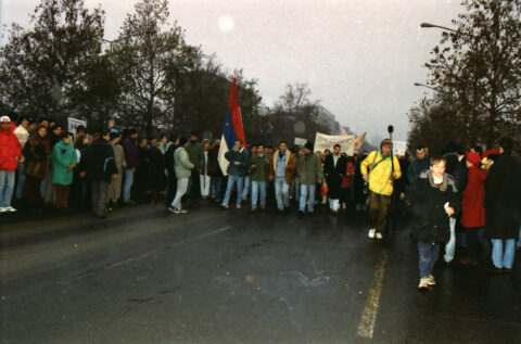 Dragan Gojić — fotografija sa protesta 96/97