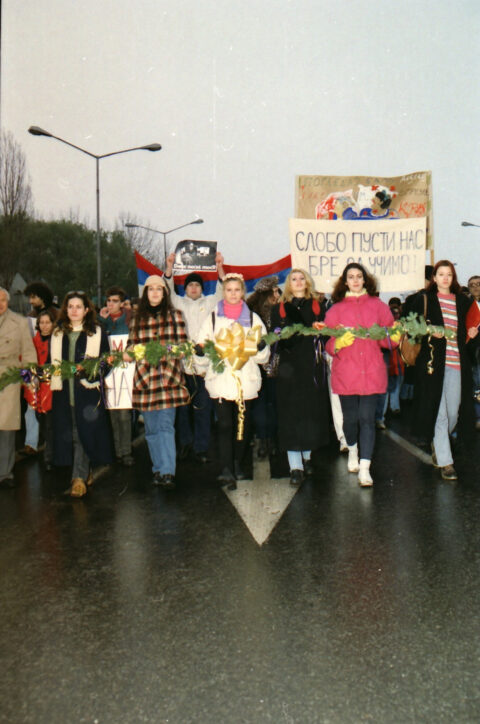Dragan Gojić — fotografija sa protesta 96/97
