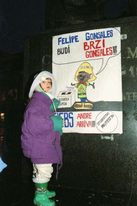 Dragan Gojić — fotografija sa protesta 96/97