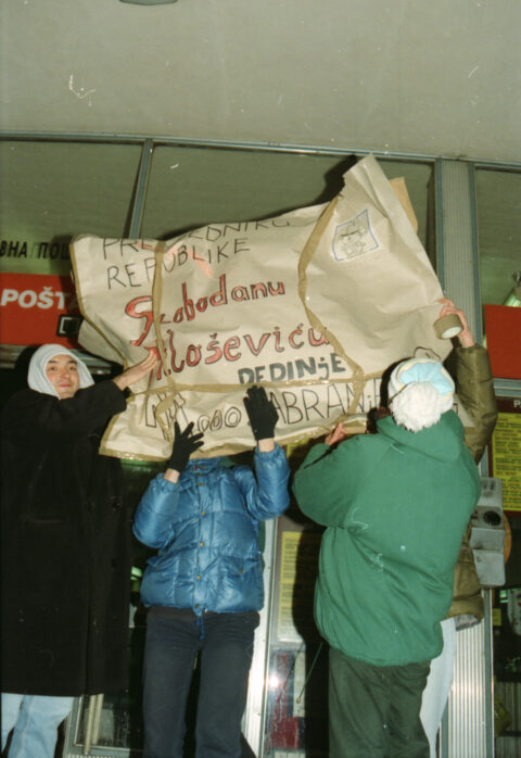 Dragan Gojić — fotografija sa protesta 96/97