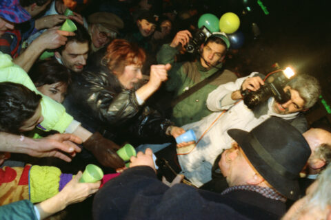 Dragan Gojić — fotografija sa protesta 96/97