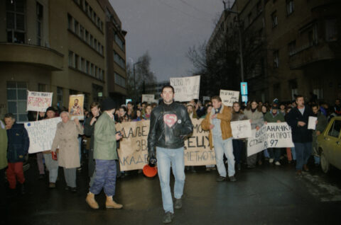 Dragan Gojić — fotografija sa protesta 96/97
