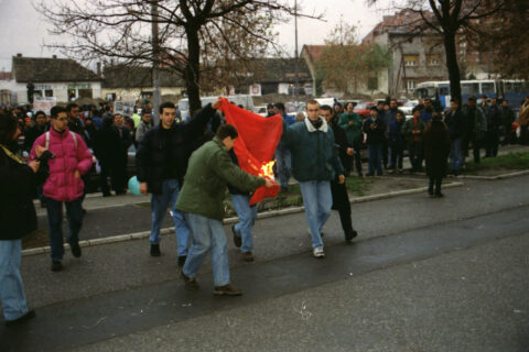Dragan Gojić — fotografija sa protesta 96/97