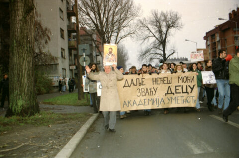 Dragan Gojić — fotografija sa protesta 96/97