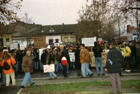 Dragan Gojić — fotografija sa protesta 96/97