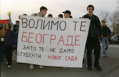Dragan Gojić — fotografija sa protesta 96/97