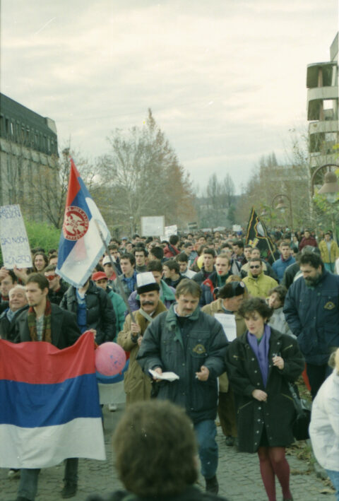 Dragan Gojić — fotografija sa protesta 96/97