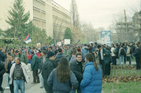 Dragan Gojić — fotografija sa protesta 96/97