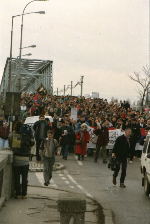 Dragan Gojić — fotografija sa protesta 96/97