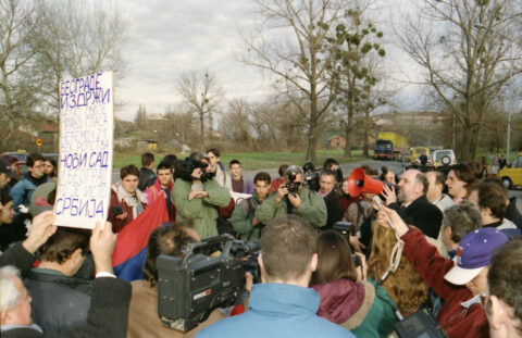 Dragan Gojić — fotografija sa protesta 96/97