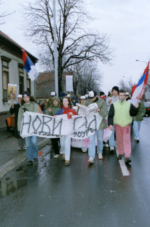 Dragan Gojić — fotografija sa protesta 96/97