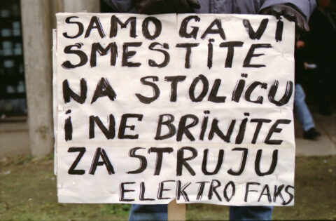 Dragan Gojić — fotografija sa protesta 96/97