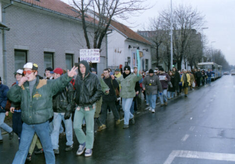 Dragan Gojić — fotografija sa protesta 96/97