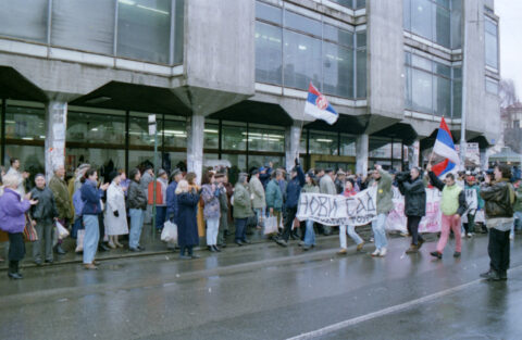 Dragan Gojić — fotografija sa protesta 96/97