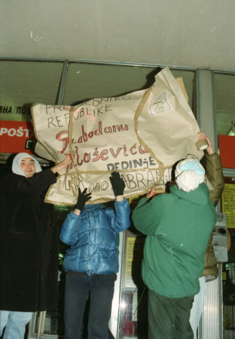 Dragan Gojić — fotografija sa protesta 96/97