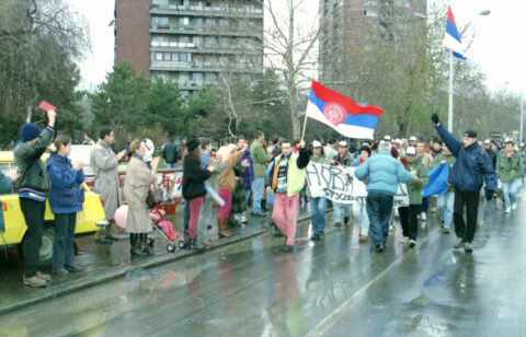 Dragan Gojić — fotografija sa protesta 96/97