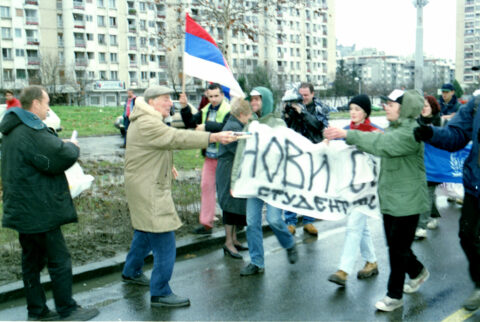 Dragan Gojić — fotografija sa protesta 96/97