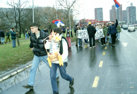 Dragan Gojić — fotografija sa protesta 96/97