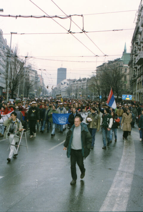 Dragan Gojić — fotografija sa protesta 96/97
