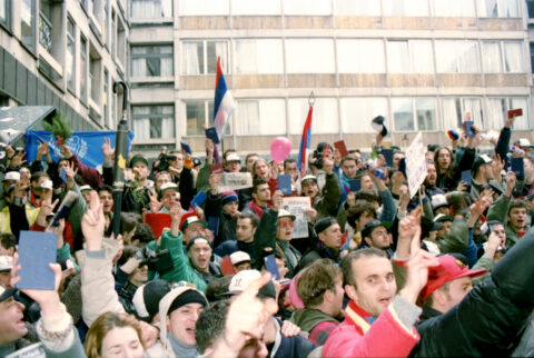 Dragan Gojić — fotografija sa protesta 96/97