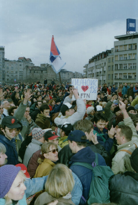 Dragan Gojić — fotografija sa protesta 96/97