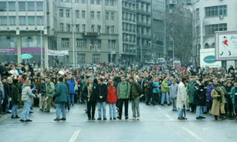 Dragan Gojić — fotografija sa protesta 96/97