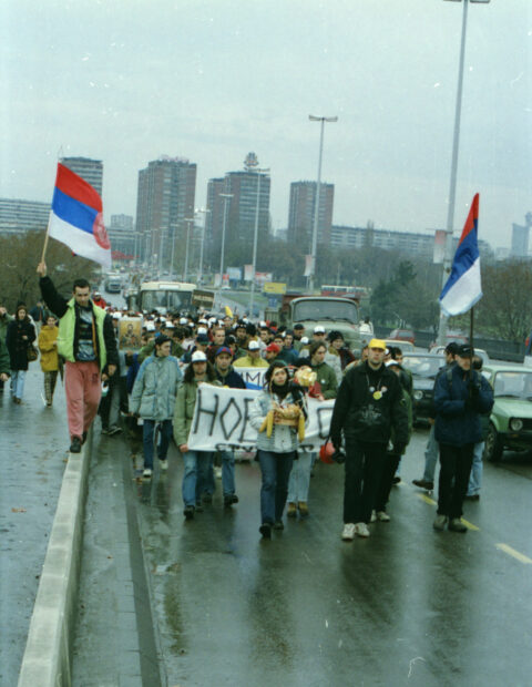 Dragan Gojić — fotografija sa protesta 96/97