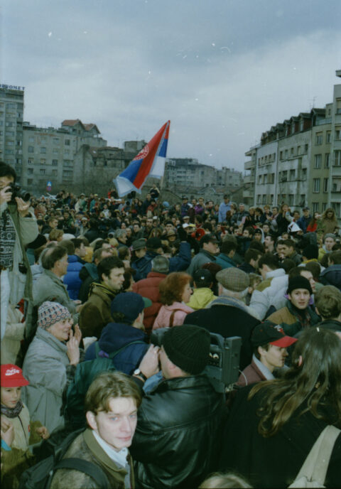 Dragan Gojić — fotografija sa protesta 96/97