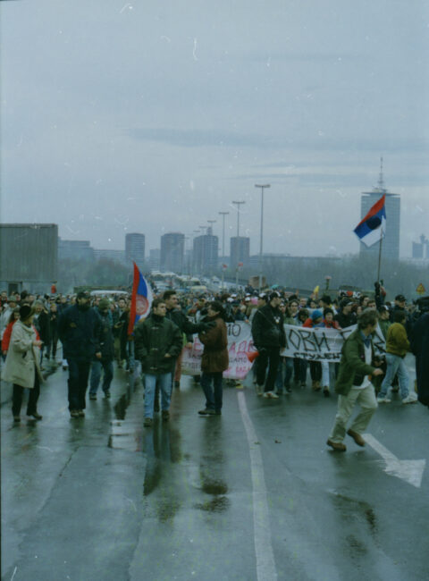 Dragan Gojić — fotografija sa protesta 96/97