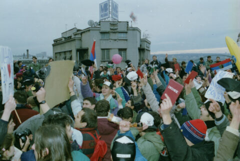 Dragan Gojić — fotografija sa protesta 96/97