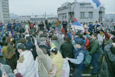 Dragan Gojić — fotografija sa protesta 96/97