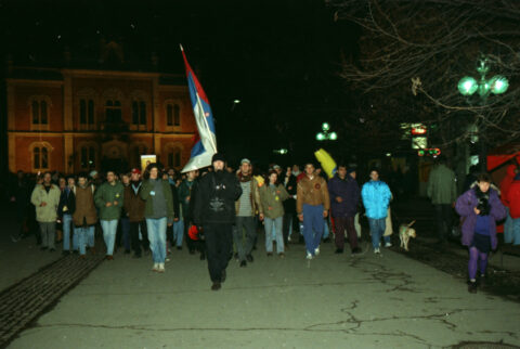 Dragan Gojić — fotografija sa protesta 96/97
