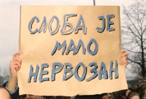 Dragan Gojić — fotografija sa protesta 96/97