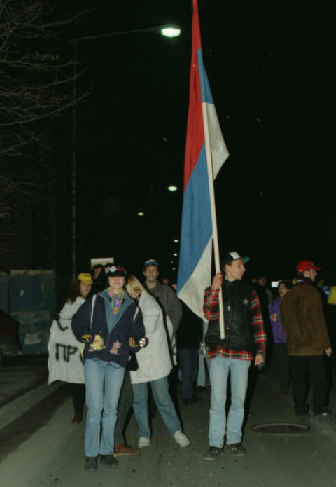 Dragan Gojić — fotografija sa protesta 96/97