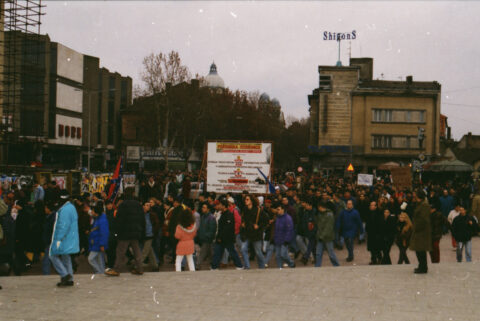 Dragan Gojić — fotografija sa protesta 96/97