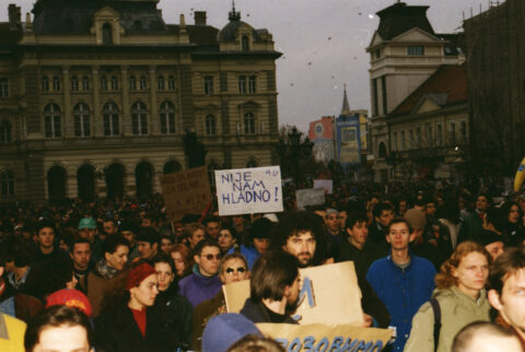 Dragan Gojić — fotografija sa protesta 96/97