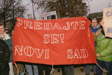 Dragan Gojić — fotografija sa protesta 96/97