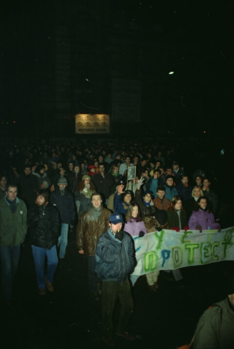 Dragan Gojić — fotografija sa protesta 96/97