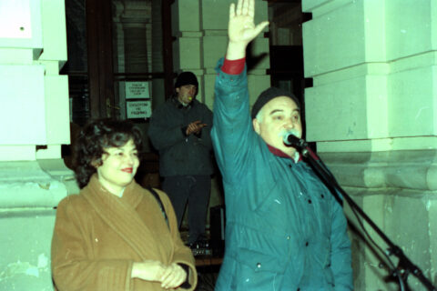 Dragan Gojić — fotografija sa protesta 96/97