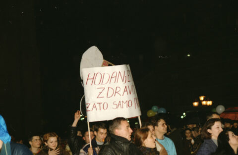 Dragan Gojić — fotografija sa protesta 96/97